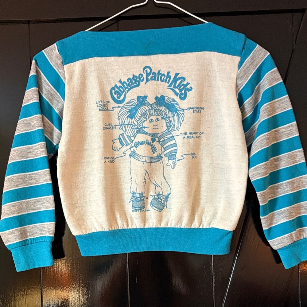Vintage Cabbage Patch Kids Striped Sweater sz 5/6